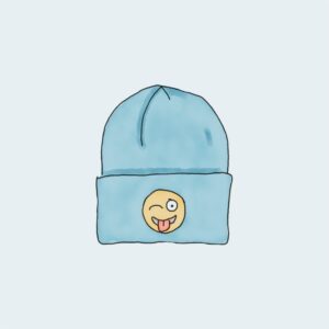 V-Neck T-Shirt 3 Beanie with Logo