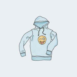V-Neck T-Shirt 7 Hoodie with Logo