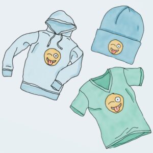 V-Neck T-Shirt 9 Logo Collection